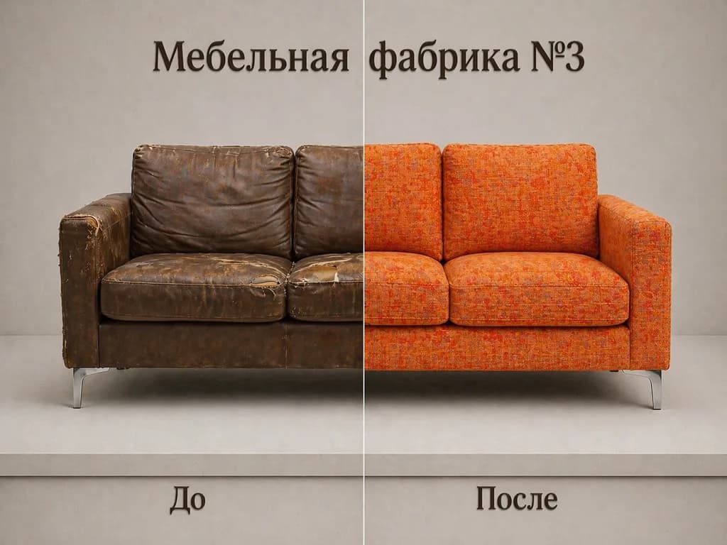 Диван · рогожка оранжевая
