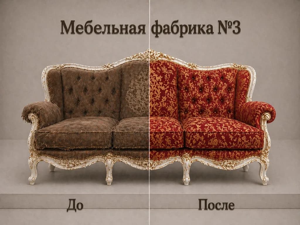 Перетяжка дивана — Мебельная фабрика №3